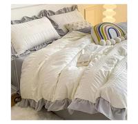 QTANZIQI French Style Four Piece Set Princess Summer Lace Bed Sheets Bedding Women'S Quilt Covers,C-Queen