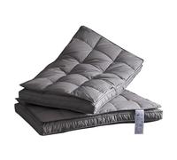 QTANZIQI Goose Down Pillow - Bed Pillows for Sleeping, Breathable 100% Down-Proof Cotton Cover, Soft Fluffy Pillows Set of 2 for Back, Stomach Or Side Sleepers, 48 X 74 CM