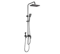 QTANZIQI High Pressure Wall MounteShower SystemRain Mixer Combo Set with Rainfall Showerhead HandhelBidet Faucet anTub Spout for Ultimate Bathroom Upgrade