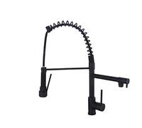 QTANZIQI Kitchen Faucet, Allr, Universal Kitchen Sink Faucet, Two Kinds of Water Outlet Switch Spring Belt Pulls Out Spray Head Cold Water Mixer Single Handle.