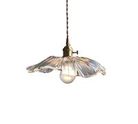 QTANZIQI -leaf Glass Chandelier Lampshade, E27 Base Single Head Hanging Light, Japanese Minimalist Style Flush Mount Ceiling Lamp, Corridor Living Room Hotel Pendant Lamp