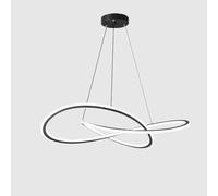 QTANZIQI Led Minimalist Full Spectrum Light, Ceiling Lamp,Creative Dining Room Main Chandelier,for Table Bar Lighting Fixture/80Cm