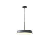 QTANZIQI Light Minimalist Disc Round Ultra Thin Chandelier Hanging Fixture with Acrylic Lampshade for Office Dining Meeting Room Kitchen Island/Ga18Cm/Stepless Dimming