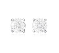 QTANZIQI Lllunimon Rose-cut 925 sterling silver earrings Handmade micro-set jewelry Classic and elegant style Everyday wear gifts for her