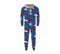 QTANZIQI Matching Fleece Pyjamas Mens Pyjama Set | 100% Cotton Pjs | Long-Sleeve Pullover Top and Elastic and Drawstring Bottoms Family Matching Christmas Pajamas Baby