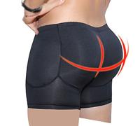 QTANZIQI Men Shapewear Tummy Control Slimming Shorts Low Waist Compression Body Shaper Abdomen Underwear Boxer Brief,A-5XL