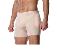 QTANZIQI Men's 4pcs Padded Briefs Boxer Underwear Tummy Control Shorts High Waist Body Shaper Butt Lifter Shapewear,B-4XL