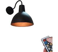 QTANZIQI Night light,Nordic Style 55 Lumens Wireless Led Remote Control Battery Run Wall Sconce Country Living Room Dining Room Bedroom, Aisle Balcony Wall Lamp,Battery Not Includ