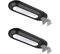 QTANZIQI Night light,Solar Gutter Lights Outdoor, Super Bright 18 LED Deck Light Waterproof Wall Lamps Dusk to Dawn for Garden Fence Garage Pathway (Cool White Light) White