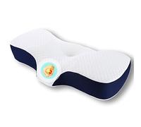 QTANZIQI Orthopedic Memory Foam Pillow with Anti Snoring Cover Ergonomic for Neck Pain Relief Washable and Anti Dust Mite Cover Included