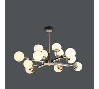 QTANZIQI oval chandelier, light luxury living room molecular light, creative dining lighting, bedroom chandelier,12 head round