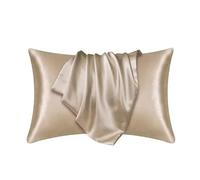 QTANZIQI Pillowcase 2pc 40x80cm Bedding Pillow Cases Cover Natural Mulberry Silk Case Real Protect Hair Skin Pillowcase(Green)
