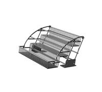 QTANZIQI Pull Down Shelf,Heavy Duty Pull-Out Cabinet Shelf with Dual Lift Arms,for Kitchen Cafe Storage Kitchen(Black,27.5x8x21.5cm)