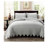 QTANZIQI Quality 1000TC Cotton Solid Plain Duvet Cover Set Super King 4Pcs Bedding Set Flat/Fitted Sheet 2Pillow Shams, Luxury Bed in a Bag,C,230X250cm 3Pcs