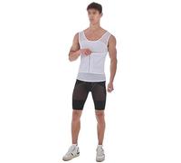 QTANZIQI Sleeveless With Men Full Body Underwear Slimming Compression Bodysuit Shapewear Tummy Control Tank Top