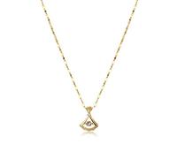 QTANZIQI Sweet Romantic Beating Heart Series Steel Princess Dress Pendant Women Necklaces Female High Wedding Jewelry