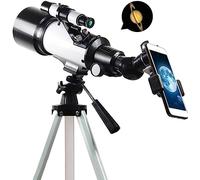 QTANZIQI Telescopes, Telescope for Adults, telescopes Astronomy Refractor Professional Telescope with Adjustable Tripod & Phone Adapter, Telescope forAdults Beginners, Easy to Assemble and Use