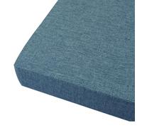 QTANZIQI Thick Non-Slip Bamboo Knot Cushion for 8cm Bench Removable Outdoor/Indoor Seat Pad Various Ideal for Garden Kitchen Patio (Dark Blue 14x67)