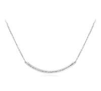 QTANZIQI Trend Necklace Pendant Chain Men Women Jewellery Fashion Office Bending Crystal Smile Geometric Figures Pendant Necklaces For Women present N18079P