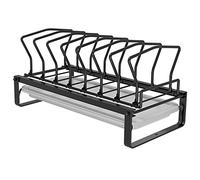 QTANZIQI Under Sink Cabinets Organizer, The Kitchen Storage Rack Ideal For On-counter And Off-counter Dish (Color : Black, Size 34x17x15cm)