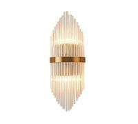 QTANZIQI Wall Lamps Sconces Crystal Wall Lamps with E14 Base 3-Color Dimmable Wall Light Art Wrought Iron Wall Sconces for Bedroom Restaurant Living Room Staircase Aisle
