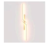 QTANZIQI Wall Lamps Sconces Linear Wall Sconce, Geometric Metal Strip Wall Lamp with Silicone Lampshade, Ultra-Thin Long Wall Light, LED Wall Lamps - 4500K, Bedside Decorative Lighting Wall