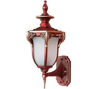 QTANZIQI Wall Lamps Sconces Retro Rust Wall Lamp Aisle Die-cast Aluminum Villa Community Lighting 1 Pack, Exterior Light Fixture IP65 Wall Lantern -Gilt red-9in(Gilt red,9in)