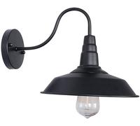 QTANZIQI Wall Lamps Sconces Wall Sconce Light Loft Retro Industrial Wind Pot Cover Gooseneck Retro Wall Lighting Fixtures Wall Sconces Wrought Iron Wall Light for Aisle Corridor Warehouse