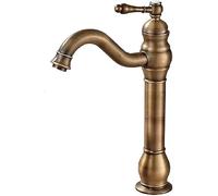 QTANZIQI Waterfall Faucet - Contemporary Single Hole Bathroom Vessel Sink Tap for Tall Vanities - Unique for Interiors