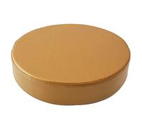 QTANZIQI Waterproof Outdoor Seat Cushion Round 45cm Chair Pad Thick Garden Stool Cushion Dirt-Resistant Padded Seat Easy to Clean Khaki Cushion Cover