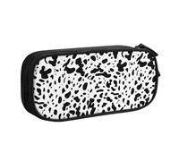 QTAVETEND Black and White Pattern of Dalmatian Pencil Case Pencil Box Cosmetic Bag Large Capacity Multipurpose Storage Bag Pencil Pouch