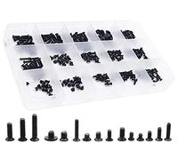 QTEATAK 300Pcs Black Laptop Notebook Computer Replacement Screws Kit for Lenovo Toshiba Gateway Samsung HP IBM Dell Sony Acer Asus SSD Hard Disk SATA