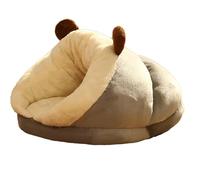 QTFYE Cat Sleeping Bag - 40x30x25cm Thickened Soft Enclosed Cat Sleeping Bed | Warm Cat Sleeping Bag | Cat Cave Bed | Multipurpose Cat Cave Nest Soft Indoor Cat House For Small Cats Dogs
