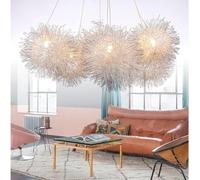 QTHWB 7 lamp Creativity Restaurant Chandeliers Manual Prepared by Aluminum Wire Pendant Light Home Decorative Lights Aisle Balcony Hanging Lamp,for Various Rooms