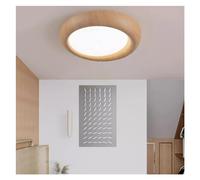 QTHWB A LED Ceiling Wooden Acrylic Resistant to Blue Light Log Color Lamps Bedroom Study Hallway Decorative Fixture,for Living Room