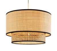 QTHWB Bedroom Chandelier Lamp Fashionable Fabric Lampshade Hanging Light for Dining Room Foyer Hallway Fixtures Bohemian Chic, a, 40cm