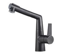 QTHWB Black Pull Out Bathroom Hot and Cold Water Earth Brass, ,Faucet Kitchen taps for Sink