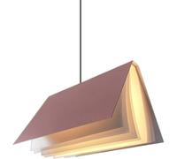 QTHWB Book-Shape Hanging Light Bookstore Adjustable Height Wrought Iron Lamp Body Compatible with Bedroom Bedside Living Room Study Bookstore Decoration,Luxury