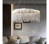 QTHWB Crystal postmodern Chain Chandelier Nordic Creative Dining for Living Room, Bedroom Home Decor Lamp, Dia100cm Warm Light
