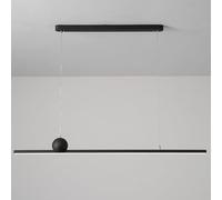 QTHWB Fixtures Ceiling Linear Light Nordic Green Long Strip Hanging Lamp Contemporary Dimmable Chandelier for Dining Room Kitchen Table Farmhouse/K/120Cm