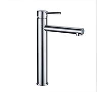 QTHWB Handle Basin Mixer Tap High Brass Vessel Sink Single Hole Hot and Cold Bathroom Faucet with Water Inlet Hose Countertop Installation,c econ Thriving