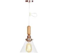 QTHWB Hanging Adjustable Pendant Lamp Clear Glass Lantern Study Decoration Reading Light,