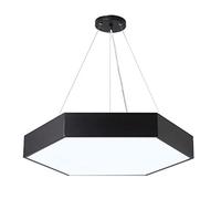 QTHWB Hexagon LED Chandelier Indoor Decorations Pendant Light Personality Creative Adjustable Shops Living Room Ceiling Suspension Hanging Lamp Dining Rooms Droplight (Color Solid - Blue Li