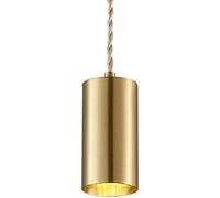 QTHWB Industrial Light Fixtures Brass Tube Kitchen Island Sink Long Ceiling Hanging Lamp Smalld Chandelier for Dining Room Bedroom Bathroom Barn