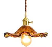 QTHWB Leaf Shape Hanging Lamp Kitchen Island Gold Brass Finish Suspension Lamp with Height Adjustable Compatible with Living Room Dinning Room Cafe Loft,Chandeliers