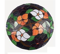 QTHWB Light Fixture Flush Mount, 12/16 Inch, Vintage Handmade Stained Glass Ceiling Lamps Chandeliers for Living Bedroom Dining Room Hallway Loft,DX23,30x9cm