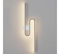 QTHWB Linear Light 3000K Warm White Sconces Minimalist Geometry for Balcony, Bedroom, Living Room, Office Wall Lamp Bedside Light(A,60cm), HDFTTYABF-A-60CM