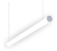 QTHWB Linear Long Round Tube Pendant HangingLamp， Adjustable Ceiling Mount Light Kitchen Island Dinningroom Office Bar Indoor Decor,for Various Rooms