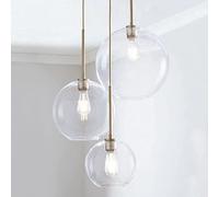 QTHWB - Loft Pendant Light Gradient Glass Hanging Lamp Ceiling Lamps Kitchen Chandelier Dining Living Room Decorate,Luxury