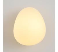 QTHWB Minimalist Mounted Lamp, White Geometry Wall Fixture for Living Room Bedroom Kitchen Island(22cm/8.7in)